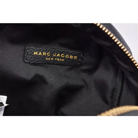 Marc Jacobs New Mini Pebbled Black Leather Adjustable Backpack Purse - Picture 5 of 15